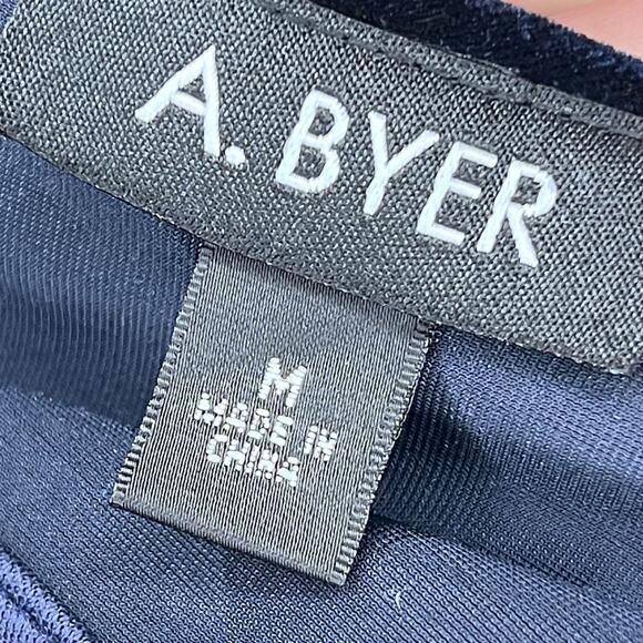 A. Byer Blue Tank Choker Crushed Velvet Whimsigoth Y2K Babydoll Fairy Witchy M - Picture 9 of 10